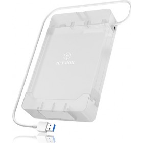 RaidSonic Icy Box IB-AC705-6G Θήκη για Σκληρό Δίσκο 2.5" / 3.5" SATA III με σύνδεση USB3.0 σε Διάφανο χρώμαΚωδικός: 60341 