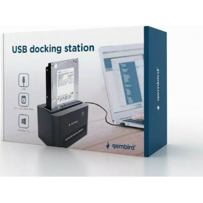 Gembird USB docking station for 2.5" and 3.5" SATA hard drives