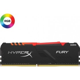 HyperX Fury RGB 16GB DDR4 RAM με 2 Modules (2x8GB) και Συχνότητα 3200MHz για DesktopΚωδικός: HX432C16FB3AK2/16 