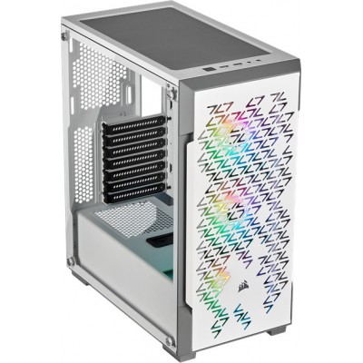 Corsair iCUE 220T RGB Gaming Midi Tower Κουτί Υπολογιστή με Πλαϊνό Παράθυρο Λευκό