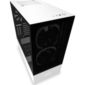 NZXT H510 Elite Gaming Midi Tower Κουτί Υπολογιστή με Πλαϊνό Παράθυρο και RGB Φωτισμό Λευκό