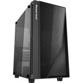 Powertech PT-839 Gaming Midi Tower Κουτί Υπολογιστή με Πλαϊνό Παράθυρο Μαύρο