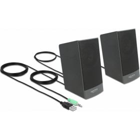 DeLock Ηχεία Υπολογιστή 2.0 με Ισχύ 3W σε Μαύρο Χρώμα