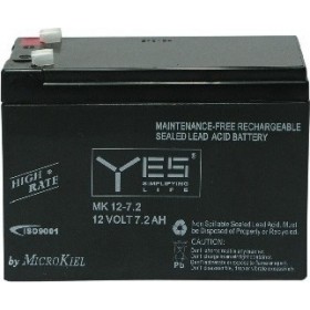 Yes Power MK12-7.2 Μπαταρία UPS με Χωρητικότητα 7.2Ah και Τάση 12V