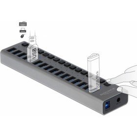 DeLock External USB 3.0 Hub with 16 Ports + Switch DeLock External USB 3.0 Hub with 16 Ports + Switch