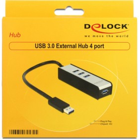 DeLock USB 3.0 External Hub 4 Port (62534) DeLock USB 3.0 External Hub 4 Port (62534)