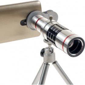 HX-1805 Φακός Κάμερας ​Κινητών Telephoto 18x σε Ασημί χρώμα