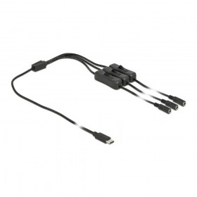 DeLock Καλώδιο USB Type-C - 3x DC 5.5 x 2.1mm 1m (86801)