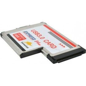 54mm Express Card to 2 Port USB 3.0 Adapter 5Gbps 54mm Express Card to 2 Port USB 3.0 Adapter 5Gbps