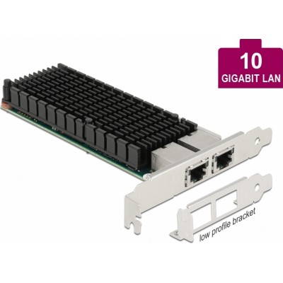 DeLock Ενσύρματη Κάρτα Δικτύου Gigabit (10Gbps) Ethernet PCI-eΚωδικός: 88505 