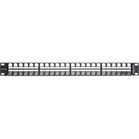 "DeLock Patch Panel 19"" 1U με 48 Ports Μαύρο" DeLock Patch Panel 19" 1U με 48 Ports Μαύρο