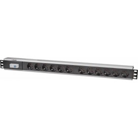"Intellinet Πολύπριζο Rack 19"" με 12 Sockets Μαύρο" Intellinet Πολύπριζο Rack 19" με 12 Sockets Μαύρο