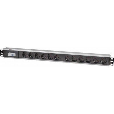 Intellinet Πολύπριζο Rack 19" με 12 Sockets Μαύρο