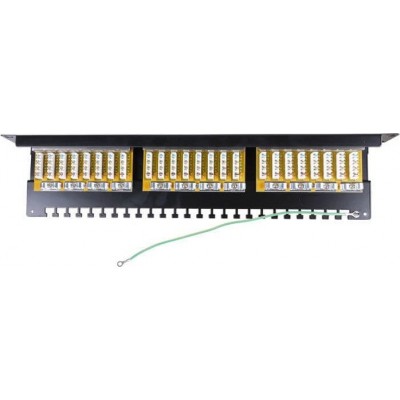 Goobay Patch Panel Cat 6 STP με 24 Ports Μαύρο