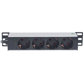 "Intellinet Πολύπριζο 10"" με 4 Sockets & LED Indicator Μαύρο" Intellinet Πολύπριζο 10" με 4 Sockets & LED Indicator Μαύρο