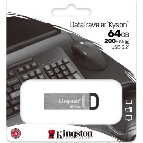 Kingston DataTraveler Kyson 64GB USB 3.2 Silver