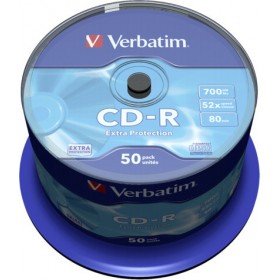 Verbatim CD-R 700MB 50τμχΚωδικός: 43351  Verbatim CD-R 700MB 50τμχΚωδικός: 43351