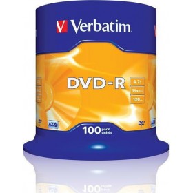 Verbatim DVD-R 4.7GB 100τμχΚωδικός: 43549  Verbatim DVD-R 4.7GB 100τμχΚωδικός: 43549