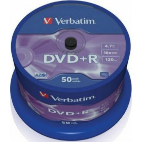 Verbatim DVD+R 4.7GB 50τμχΚωδικός: 43550  Verbatim DVD+R 4.7GB 50τμχΚωδικός: 43550