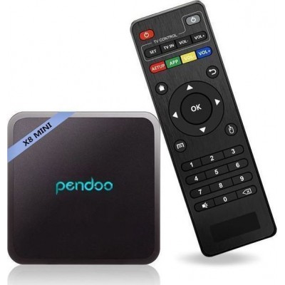 Pendoo TV Box X8 Mini 4K UHD με WiFi USB 2.0 2GB RAM και 16GB Αποθηκευτικό Χώρο με Λειτουργικό Android 7.1