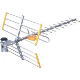 ΒΙΚΑΡ YAGI 9 Εξωτερική Κεραία Τηλεόρασης (δεν απαιτεί τροφοδοσία) σε Πορτοκαλί Χρώμα Σύνδεση με Ομοαξονικό (Coaxial) Καλώδιο