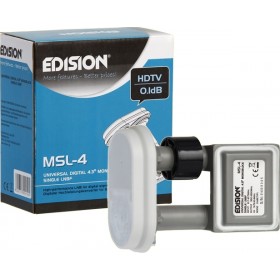 Edision LNB MSL-4 Single Monoblock 4.3oΚωδικός: 03-01-0003  Edision LNB MSL-4 Single Monoblock 4.3oΚωδικός: 03-01-0003