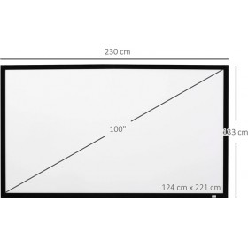 "HomCom 001-011 Επιτοίχια 230x133cm / 100""" HomCom 001-011 Επιτοίχια 230x133cm / 100"