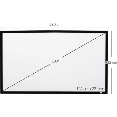 HomCom 001-011 Επιτοίχια 230x133cm / 100"