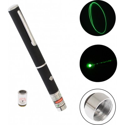 Laser Pointer 100mW 532nm με Επιπλέον Κεφαλή για Εναλλακτικά Σχέδια