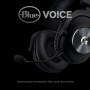 Logitech G PRO X with MIT Blue VO!CE Over Ear Gaming Headset (2x3.5mm / USB)