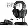 Logitech G PRO X with MIT Blue VO!CE Over Ear Gaming Headset (2x3.5mm / USB)