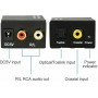 RCA / Toslink female in - 2x RCA female out