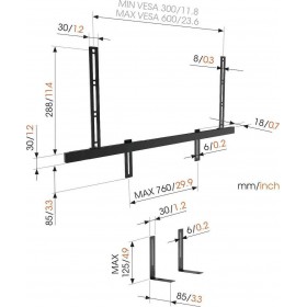 Vogel's Βάση Ηχείου Τοίχου Sound 3550 (Τεμάχιο) σε Μαύρο Χρώμα Vogel's Βάση Ηχείου Τοίχου Sound 3550 (Τεμάχιο) σε Μαύρο Χρώμα