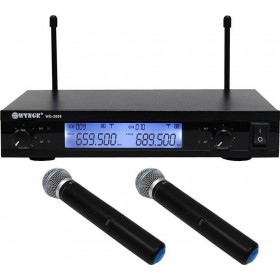WVNGR Σύστημα Karaoke με Ασύρματα Μικρόφωνα WG-2009 σε Μαύρο Χρώμα WVNGR Σύστημα Karaoke με Ασύρματα Μικρόφωνα WG-2009 σε Μαύρο Χρώμα
