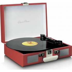 Lenco TT-110 Βαλιτσάκι Πικάπ με Προενίσχυση και Ενσωματωμένα Ηχεία Κόκκινο Lenco TT-110 Βαλιτσάκι Πικάπ με Προενίσχυση και Ενσωματωμένα Ηχεία Κόκκινο