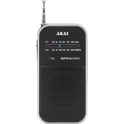 Akai APR-350 Φορητό Ραδιόφωνο Μπαταρίας Μαύρο