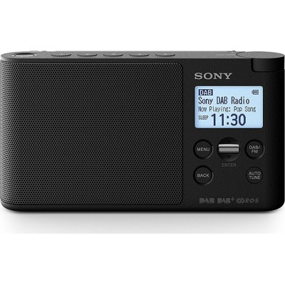 Sony XDR-S41D Φορητό Ραδιόφωνο Επαναφορτιζόμενο DAB+ Μαύρο