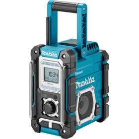 Makita DMR108 Επιτραπέζιο Ραδιόφωνο Ρεύματος / Μπαταρίας με Bluetooth και USB Μπλε Makita DMR108 Επιτραπέζιο Ραδιόφωνο Ρεύματος / Μπαταρίας με Bluetooth και USB Μπλε