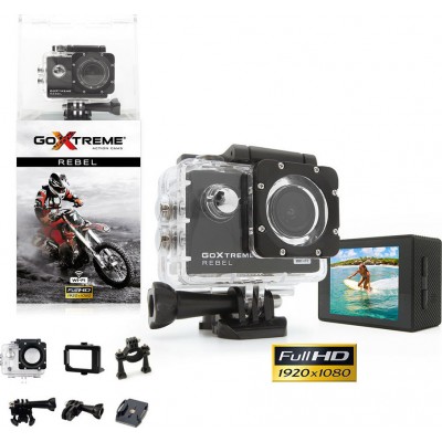 EasyPix GoXtreme Rebel Action Camera HD (720p) Υποβρύχια (με Θήκη) με WiFi Μαύρη με Οθόνη 2"