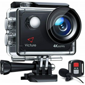 Victure AC920 Action Camera 4K Ultra HD Υποβρύχια (με Θήκη) Μαύρη με Οθόνη Victure AC920 Action Camera 4K Ultra HD Υποβρύχια (με Θήκη) Μαύρη με Οθόνη