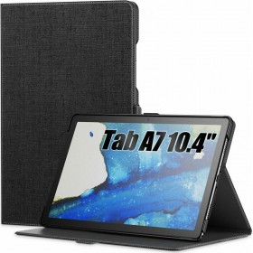 Infiland Classic Stand Flip Cover Stand Μαύρο (Galaxy Tab A7)