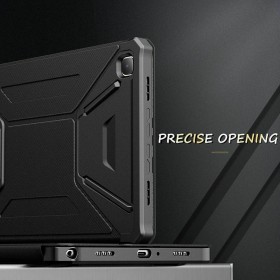 Infiland Multiple Angles Flip Cover Stand Μαύρο (Galaxy Tab A7)