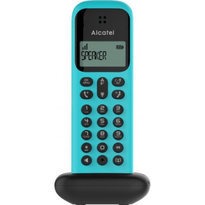 Alcatel D285 Ασύρματο Τηλέφωνο με Aνοιχτή Aκρόαση Τιρκουάζ