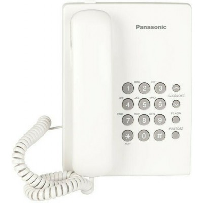 Panasonic KX-TS500 Ενσύρματο Τηλέφωνο Γραφείου Λευκό