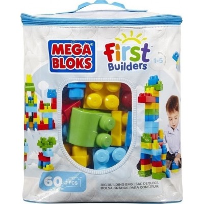 Mega Bloks First Builders: Big Building Bag 60τμχ