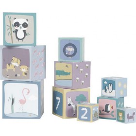 Little Dutch Stacking Blocks Zoo 10τμχ