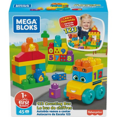 Mattel Mega Bloks Σχολικό με Αριθμούς 45τμχ