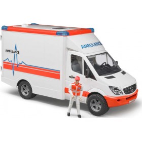 Bruder Αυτοκινητάκι Ασθενοφόρο με Οδηγό
