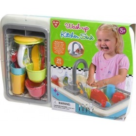 Playgo Νεροχύτης Με Βρύση Και Κουζινικά 20τμχ