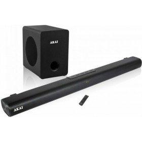 Akai ASB-7WSW Soundbar 120W 2.1 με Ασύρματο Subwoofer και Τηλεχειριστήριο Μαύρο